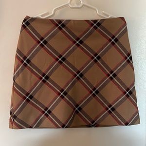 Plaid mini skirt